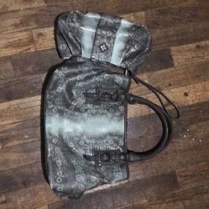 A purse with a matching wallet